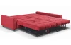 Rohová sedací souprava Kevin, šípkově červená látka, pravý roh