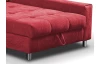 Rohová sedací souprava Kevin, šípkově červená látka, pravý roh
