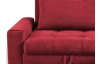 Rohová sedací souprava Kevin, šípkově červená látka, pravý roh