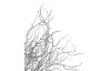 Umělá rostlina Drátovec 40 cm, stříbrná