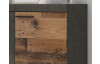 Komoda 2-dveřová Rumba, vintage optika kovu/dřeva
