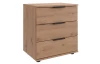 Noční stolek se 3 zásuvkami Nadja, dub artisan