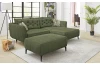 Rohová sedací souprava Salo, zelená látka