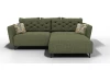 Rohová sedací souprava Salo, zelená látka