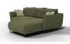 Rohová sedací souprava Salo, zelená látka