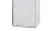 Šatní skříň New York D, 45 cm, bílá/bílý lesk