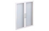 Sada skleněných dveří (2 ks) Calvia, bílá