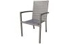 Zahradní křeslo Jakarta, šedo-hnědé