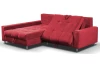 Rohová sedací souprava Kevin, šípkově červená látka, levý roh