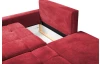 Rohová sedací souprava Kevin, šípkově červená látka, levý roh