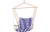 Závěsné houpací křeslo Ibiza, přírodní dřevo, námořnické pruhy