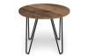 Kulatý konferenční/odkládací stolek Prado 50 cm, vintage optika dřeva