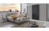 Postel s osvětlením Tilburg 180x200 cm, šedá sahara