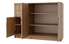 Komoda 3-dveřová Universal, 118 cm, dub artisan