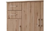 Komoda 3-dveřová Universal, 118 cm, dub artisan