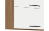 Horní kuchyňská skříňka Vigo, dub lancelot/bílý lesk, šířka 80 cm