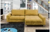 Rohová sedací souprava Kevin, žlutá kari látka, pravý roh