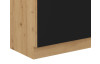 Dolní kuchyňská skříňka Modena, 60 cm, dub artisan/černá