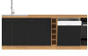 Dolní kuchyňská skříňka Modena, 60 cm, dub artisan/černá