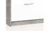 Botník Step, beton/bílý