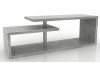 Konferenční stolek/TV stolek/regál Pedro, šedý beton