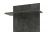 Věšákový panel Askon, tmavý beton