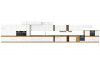 Horní kuchyňská skříňka Vigo 60G-72, dub lancelot/bílý lesk, šířka 60 cm