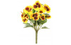 Umělá květina Maceška 30 cm, žlutá