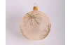 Vánoční ozdoba skleněná koule 7 cm, šampaňská