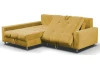 Rohová sedací souprava Kevin, žlutá kari látka, levý roh