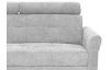Rohová sedací souprava Harris, světle šedá látka, levý roh