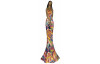 Dekorační soška Žena v barevných šatech, 36 cm