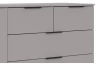 Komoda se zásuvkami Tilburg, 130 cm, šedá sahara
