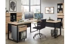 Rohový psací stůl Memphis, dub artisan/grafit