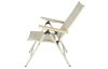 Polohovatelné zahradní křeslo Norali, béžové