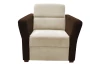 Křeslo Livia, krémová/hnědá tkanina