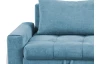 Rohová sedací souprava Kevin, azurově modrá látka, pravý roh