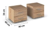 Set nočních stolků (2 ks) Isotta, dub sonoma