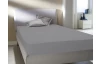Prostěradlo Flanel 180x200x30 cm, stříbrné