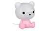 Dětská stolní lampička Cutie, růžový medvídek
