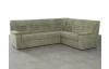 Rohová sedací souprava Merlin, mátově zelená látka, s rozkladem