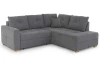 Rohová sedací souprava Heidelberg, šedá látka