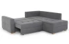 Rohová sedací souprava Heidelberg, šedá látka