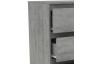 Komoda se 4 zásuvkami Carlos, šedý beton, 75 cm