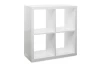 Regál Milano, 2x2 přihrádky, bílý lesk