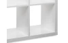 Regál Milano, 2x2 přihrádky, bílý lesk