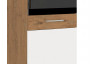 Vysoká kuchyňská skříň pro vestavnou troubu Vigo 60DP-210F, dub lancelot/bílý lesk, šířka 60 cm