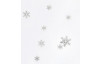 Vánoční ubrus Stříbrné vločky, bílý, 80x80 cm