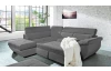 Rohová sedací souprava Speedway, kouřově šedá látka, levý roh