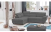 Rohová sedací souprava Speedway, kouřově šedá látka, levý roh